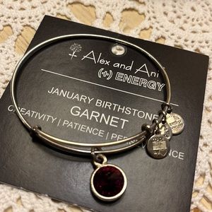 Alex and Annie garnet charm bracelet